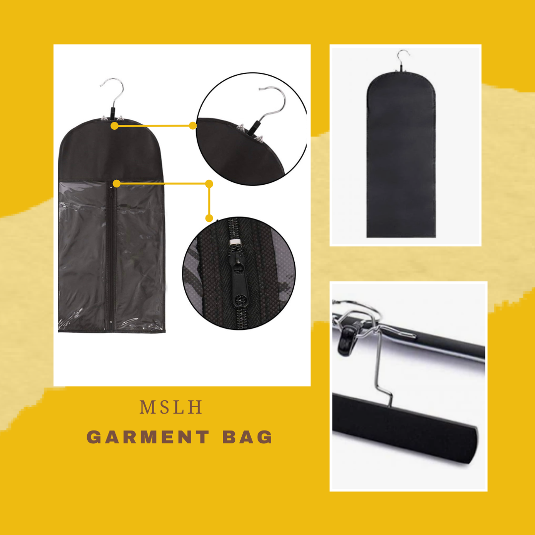 Mixed strands extensions garment bag