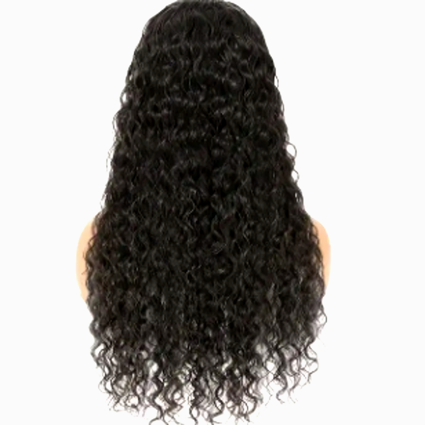 Mixed Strands Luxury Hair The Crimp Deep Wavy HD Lace Wig 13x6 13x4 #1B Dark Brown 100% Virgin Human Hair Extensions
