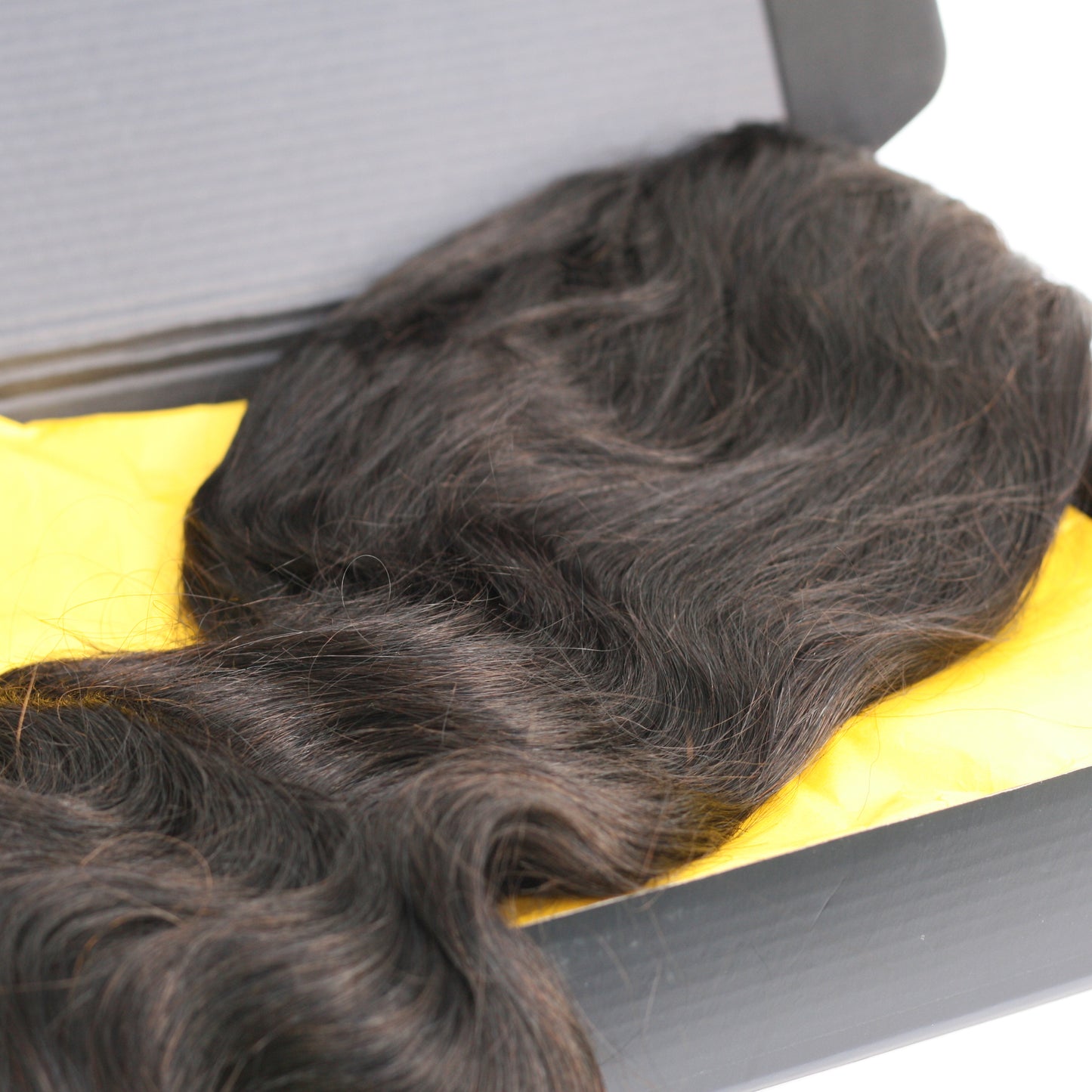 Mixed Strands Luxury Hair The Body Wave Wig HD Lace #1B Dark Brown HD Lace 100% Virgin Human Hair Extensions