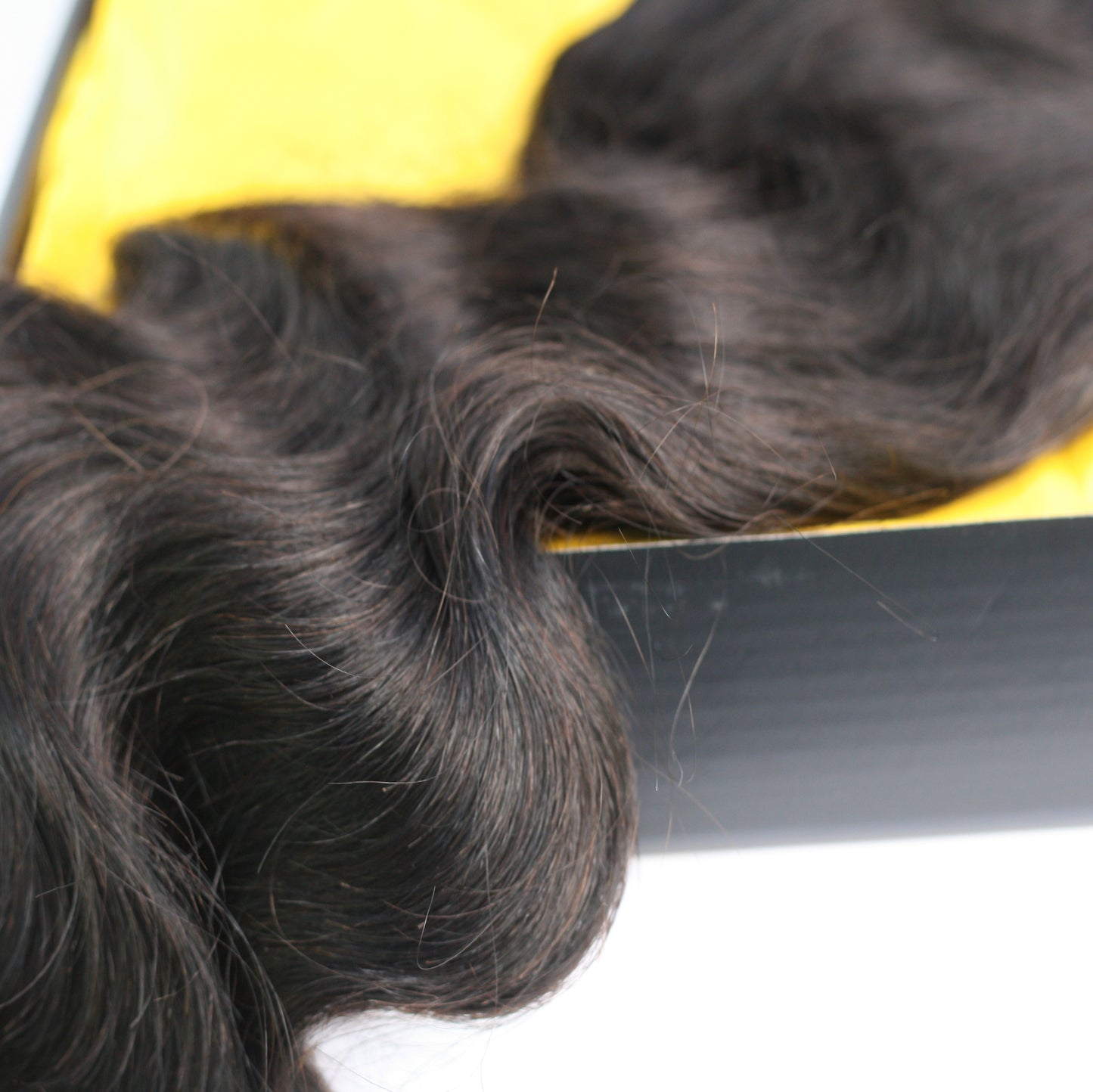 Mixed Strands Luxury Hair The Body Wave #1B Dark Brown HD Lace Closure 100% Virgin Human Hair Extensions