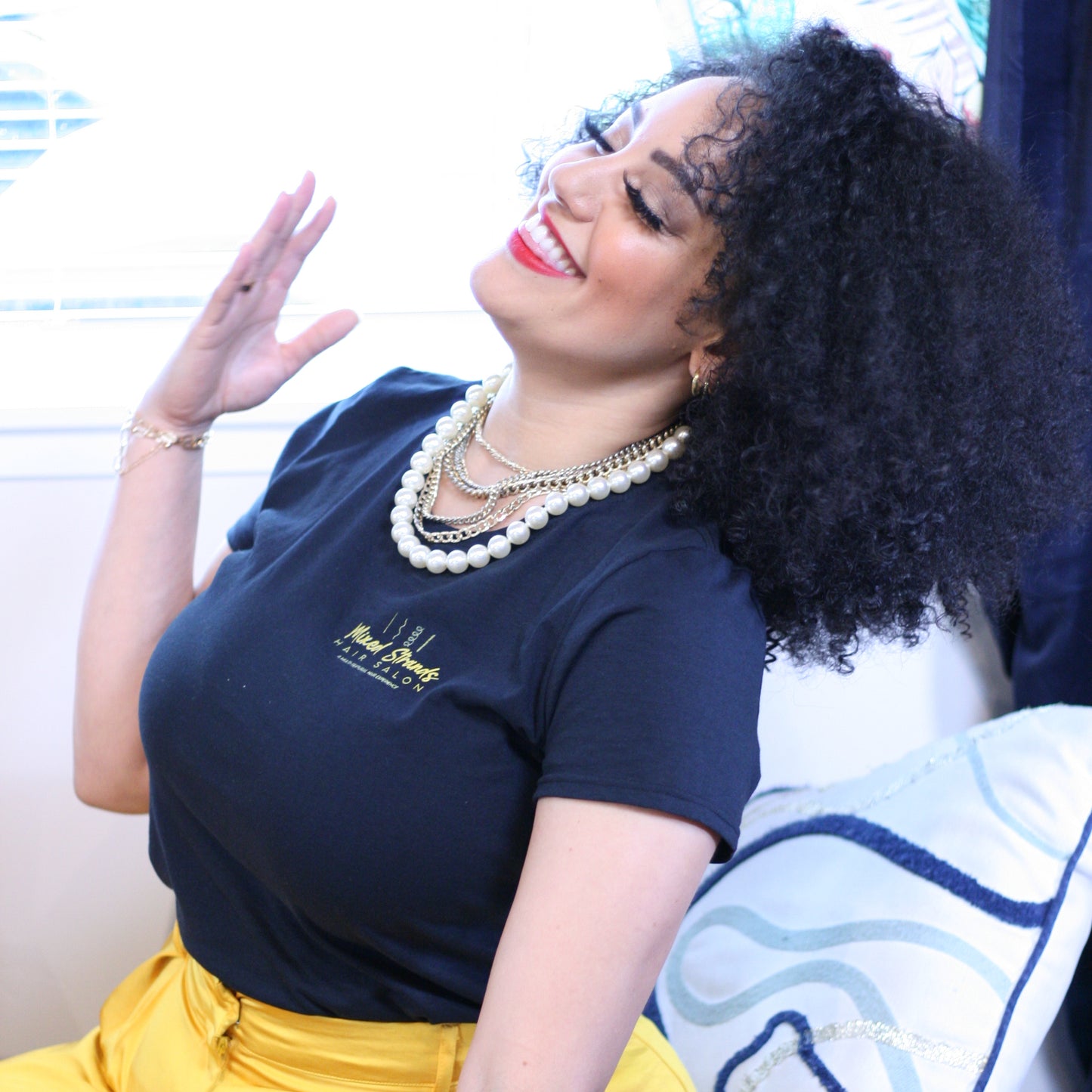 Mixed Strands Luxury Hair #1B Dark Brown Tight Coil Kinky Curly Weft Bundles 100% Virgin Human Hair.