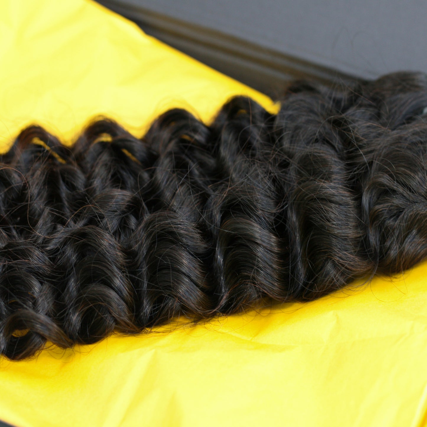 Mixed Strands Luxury Hair The Capelli Italian Curly #1B Dark Brown 100% Virgin Human Hair Extensions