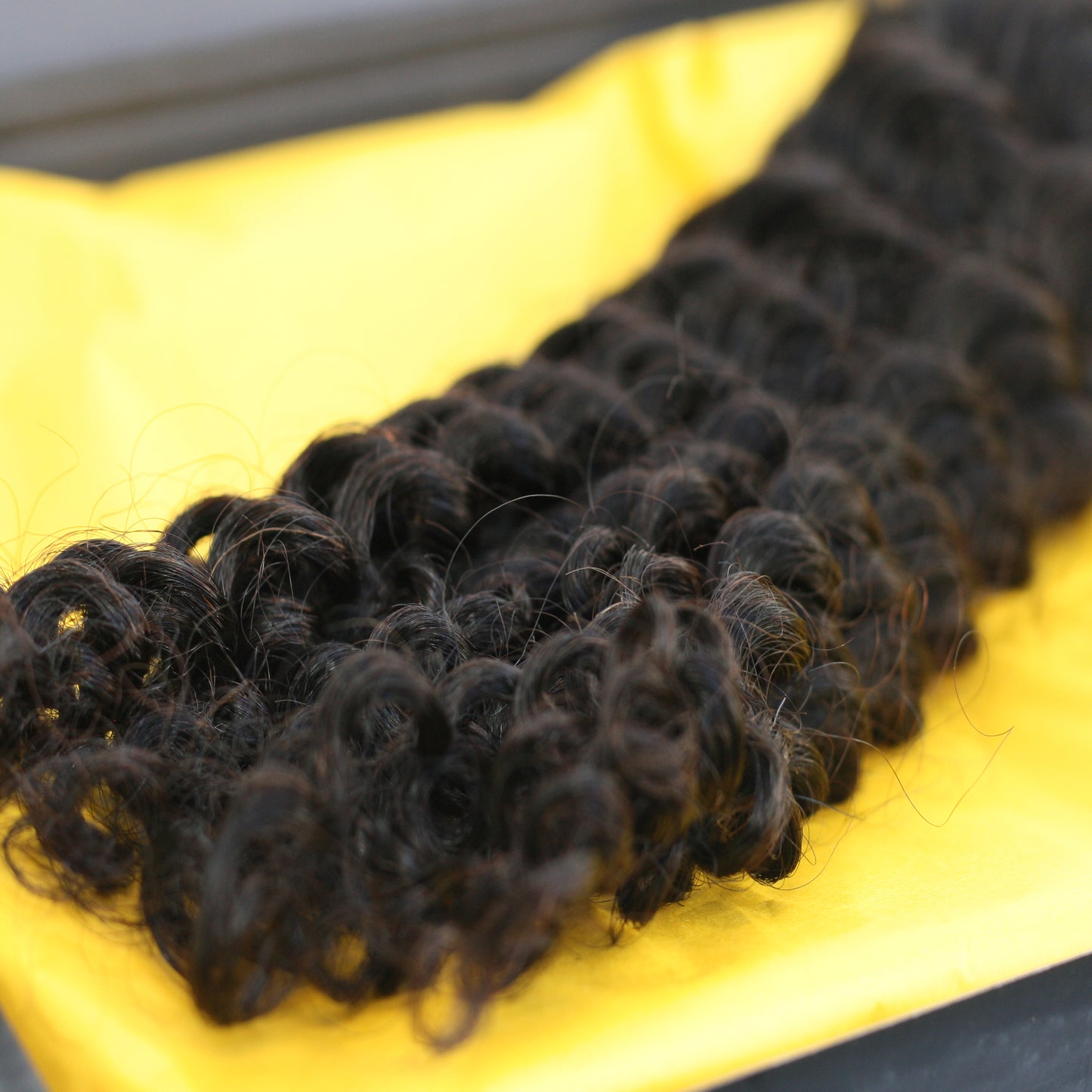 Mixed Strands Luxury Hair The Deep Coil Curly #1B-Dark Brown 100% Virgin Human Hair Extensions