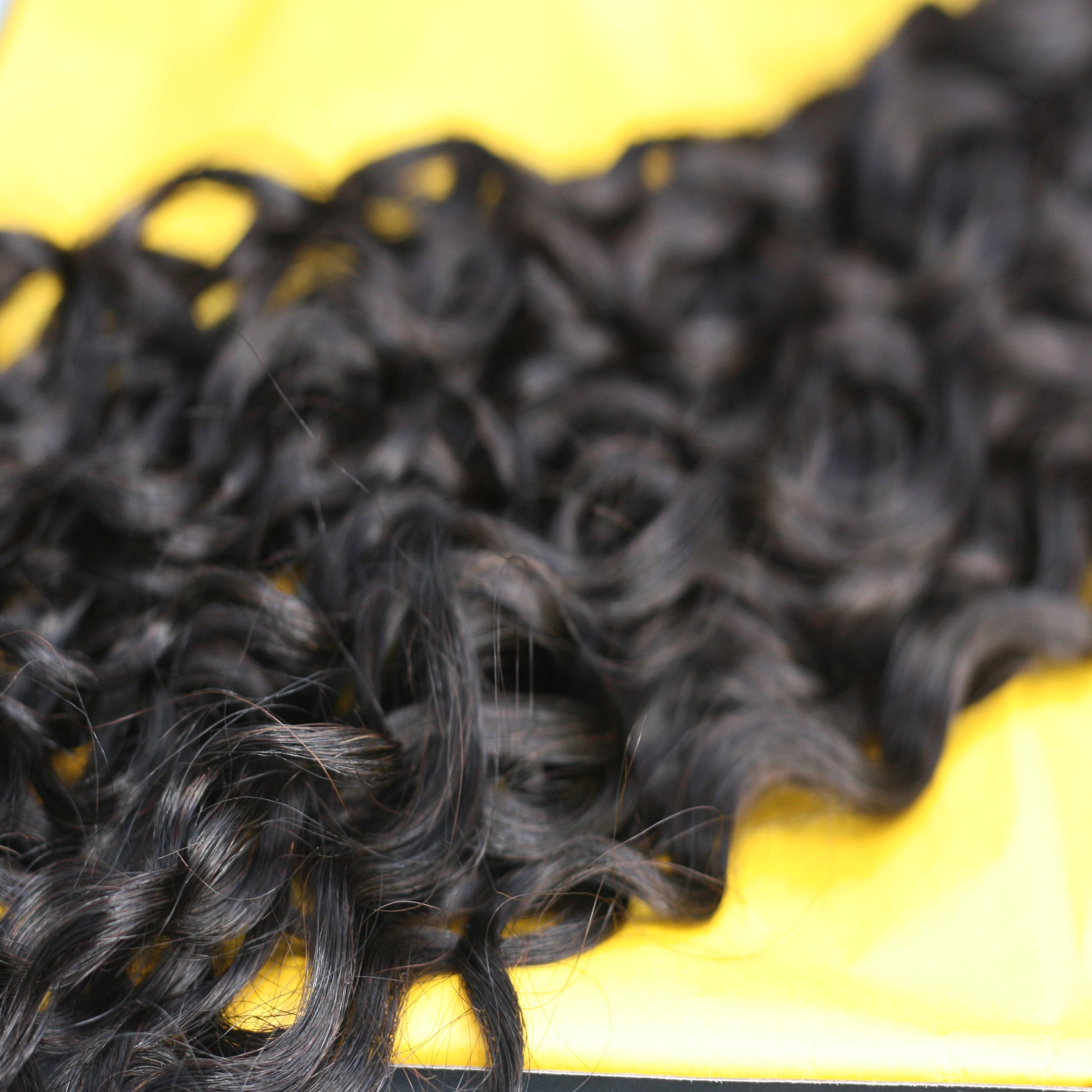 Mixed Strands Luxury Hair The Capelli Italian Curly #1B Dark Brown 100% Virgin Human Hair Extensions