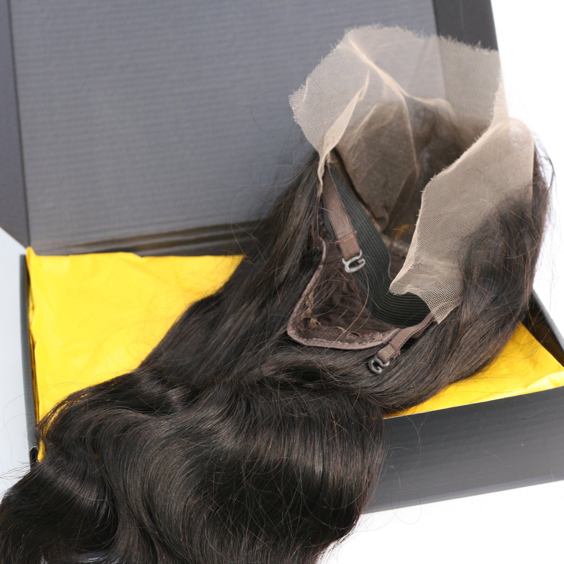 Mixed Strands Luxury Hair The Body Wave Wig HD Lace #1B Dark Brown HD Lace 100% Virgin Human Hair Extensions